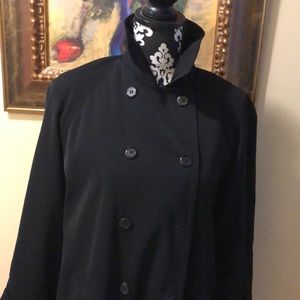 📌Gallery Petite Double Button Long Lined, Cuffed long-sleeved Trench Coat